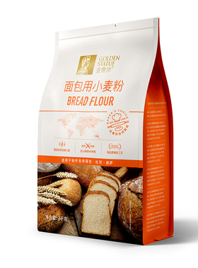 金像牌面包烘焙原料高筋面粉1kg×1包