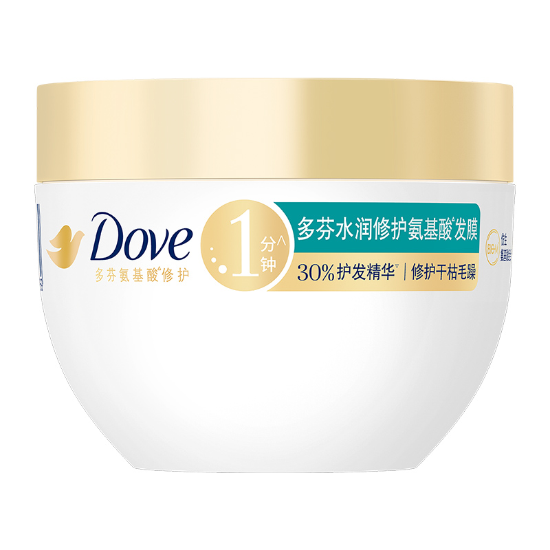 【下拉享淘金币补贴】Dove/多芬小金碗氨基酸发膜强韧柔顺260g*1 - 图0