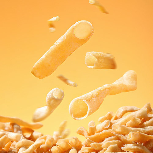 印尼进口GEMEZ休闲膨化网红追剧零食烧烤味小鸡面空心干脆面10包 - 图1