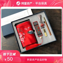 Chinese wind embroidery suit Red Polygonum flower complex embroidery true silk delivery