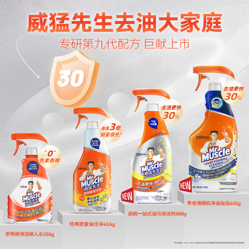 威猛先生油污净厨房重油污清洁剂300g*2瓶油烟机清洗剂除菌不刺鼻,淘宝优惠券,粉丝福利购,淘宝优惠卷