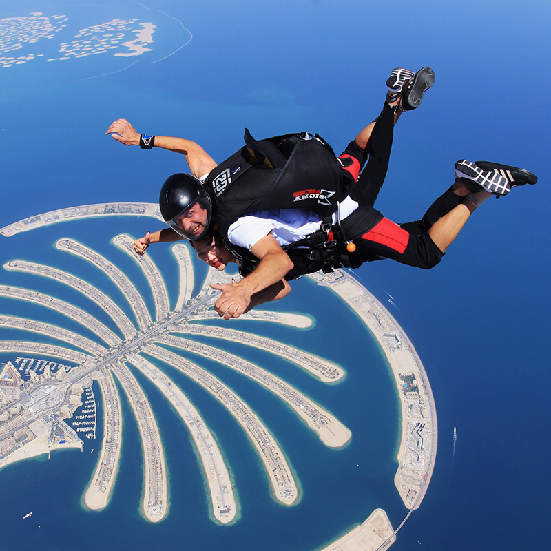 [官方预订]迪拜高空跳伞skydive 送照片视频 可选接送 棕榈岛跳伞 - 图0