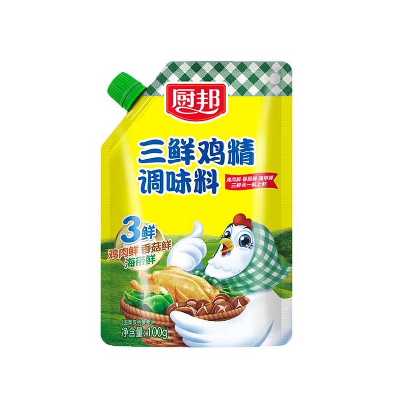 厨邦三鲜鸡精100g*1袋调味品鸡粉原味鲜味精A - 图0