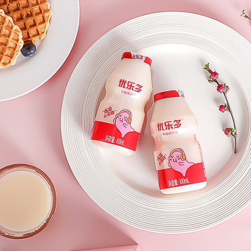 优乐多乳酸菌益生菌饮料100ml*20瓶整箱含电解质早餐饮品