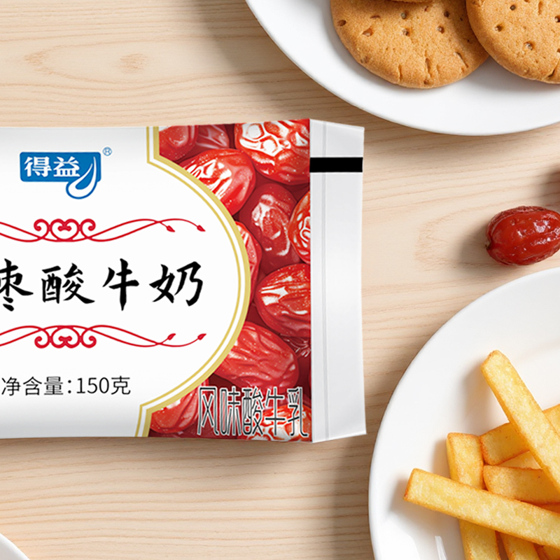 得益一方牛红枣酸牛奶 - 图0