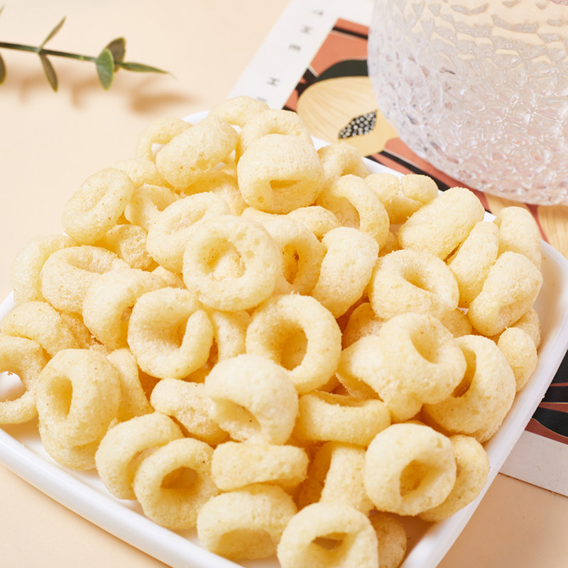 Paul Frank大嘴猴儿童泡芙鳕鱼圈3盒手指泡芙营养辅食宝宝零食