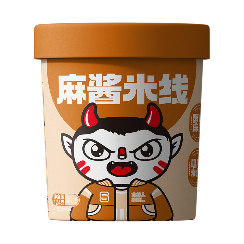 食族人麻酱米线桶装酸辣粉米粉螺蛳粉南阳米线方便面冲泡速食实惠,淘宝优惠券,粉丝福利购,淘宝优惠卷