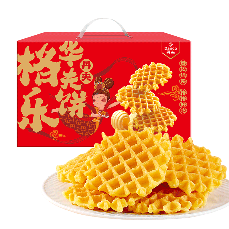 丹夫华夫饼格乐原味营养早餐手撕糕点心食品软面包年货送礼盒1160,淘宝优惠券,粉丝福利购,淘宝优惠卷