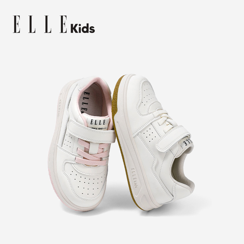 ELLE KIDS童鞋儿童低帮板鞋秋季新款小女孩百搭小白鞋男童运动鞋,淘宝优惠券,粉丝福利购,淘宝优惠卷