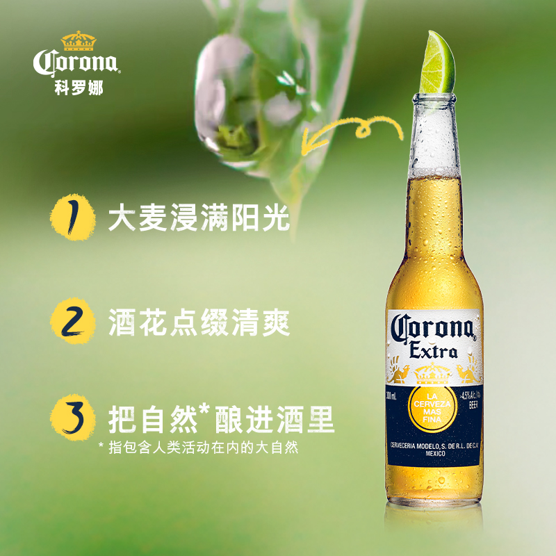 Corona/科罗娜啤酒墨西哥风味330ml*12瓶 - 图1