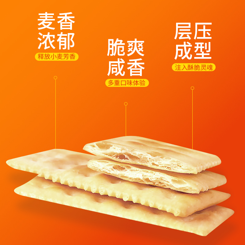 中国香港EDO Pack苏打饼干（三口味）100g*3早餐零食儿童健康代餐 - 图0