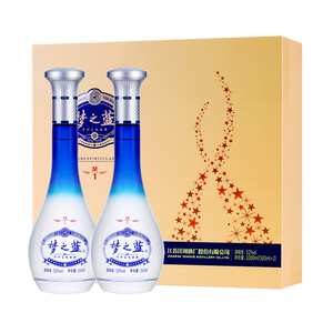 【返100猫超卡】洋河梦之蓝M1-52度500ml*2