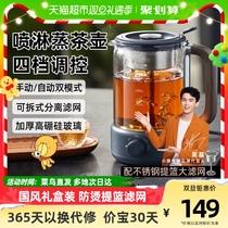 Small Bear Cooking Teapot Office Small Bubble Teapot Spray Steam Teapot New Cooking Tea Machine Mini Wellness Pot