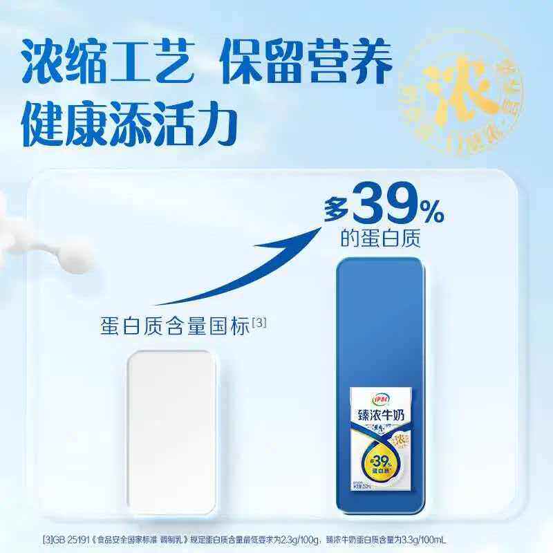 【年货礼盒】伊利臻浓牛奶原味250ml*20盒整箱学生早餐咖啡伴侣