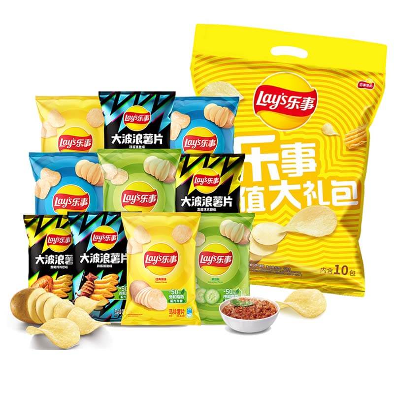 Lay’s/乐事薯片超值大礼包400g×1包零食休闲小吃露营踏青出游