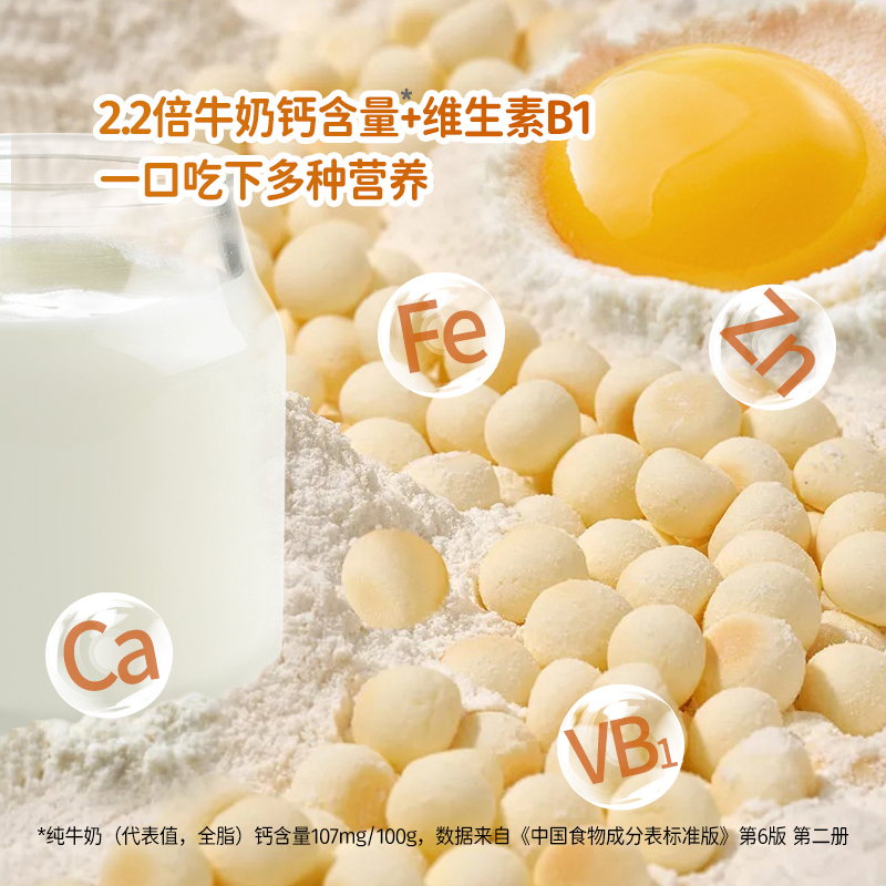 比逗仕婴幼儿小馒头辅食婴儿奶香宝宝磨牙棒饼干儿童零食100g