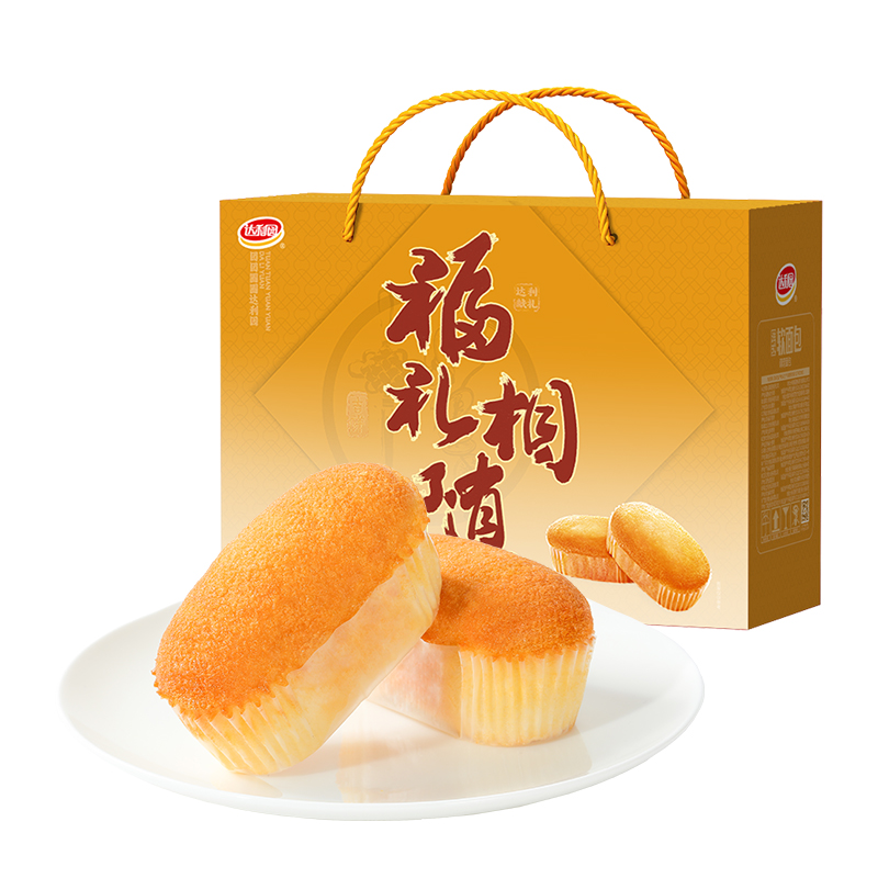 达利园西式糕点法式软面包整箱休闲零食礼盒早餐下午茶手撕包代餐