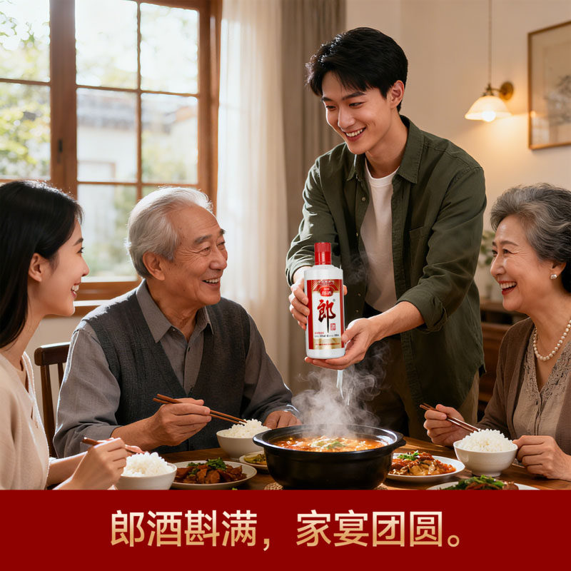 郎酒郎牌郎酒酱香型白酒53度500ml*1瓶普郎自饮送礼佳品粮食酒,淘宝优惠券,粉丝福利购,淘宝优惠卷