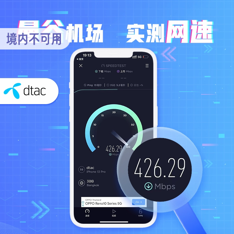 泰国电话卡happy手机卡4G/5G高速上网卡7/10天可选无限流量普吉岛