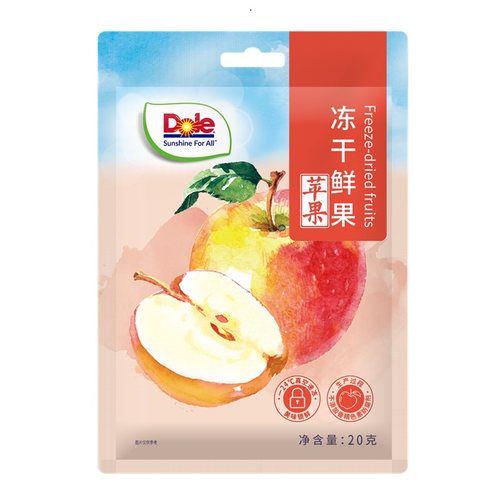 Dole都乐冻干鲜水果苹果干20g*3袋脱水果干冲调烘焙解馋零食磨牙 - 图2