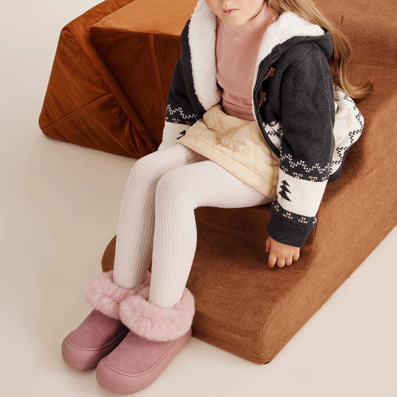 英氏童鞋女童雪地靴冬季新款儿童加绒棉鞋宝宝保暖棉靴女孩大棉鞋,淘宝优惠券,粉丝福利购,淘宝优惠卷