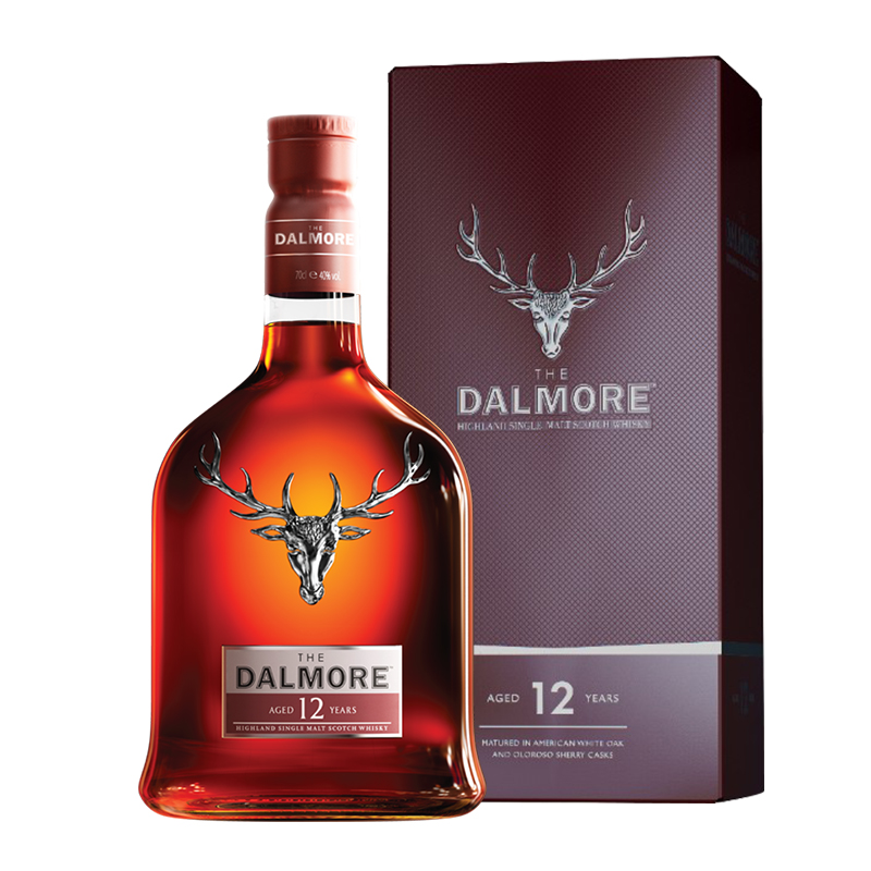 DALMORE/大摩12年苏格兰单一麦芽威士忌700ml*1瓶【节日送礼】 - 图0