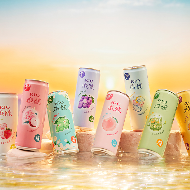 RIO锐澳预调鸡尾酒微醺青提茉莉混合口味330ml*8 - 图2