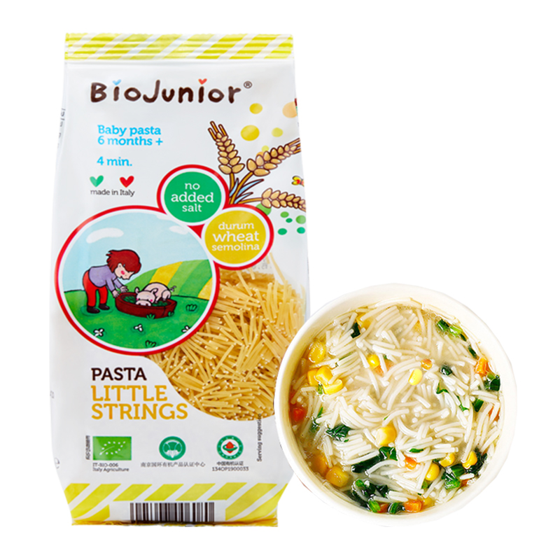 进口碧欧奇婴幼儿有机碎面宝宝细面儿童面条辅食200g快煮久置不坨_奶粉_辅食_营养品_零食