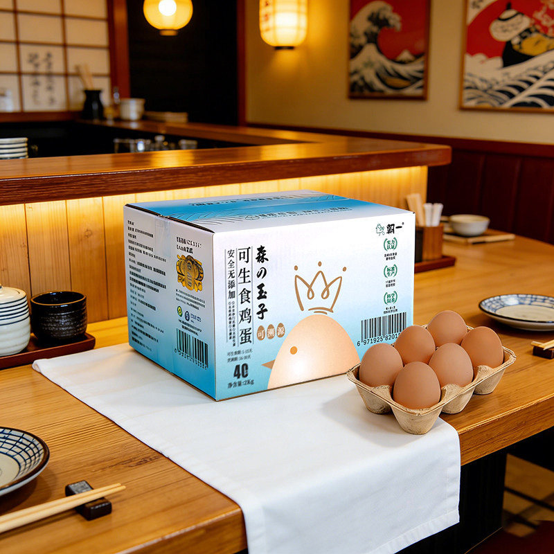 喵满分精选鸡蛋可生食鸡蛋40枚*50克新鲜鸡蛋无沙门氏菌