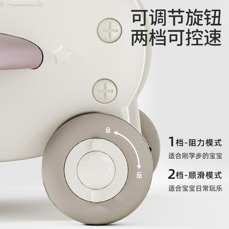 曼龙婴儿学步车手推车多功能防o型腿宝宝学走路玩具