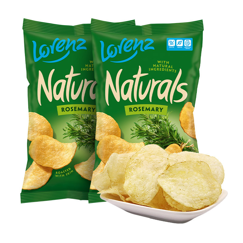 德国劳仑兹进口迷迭香薯片100g*2袋休闲网红膨化零食风味薯条,淘宝优惠券,粉丝福利购,淘宝优惠卷
