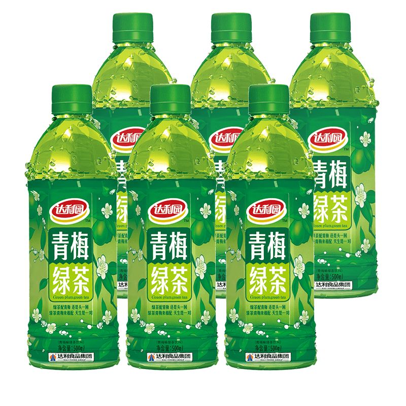 达利园青梅绿茶500ml果味茶饮清爽饮料解渴野餐饮品囤货,淘宝优惠券,粉丝福利购,淘宝优惠卷