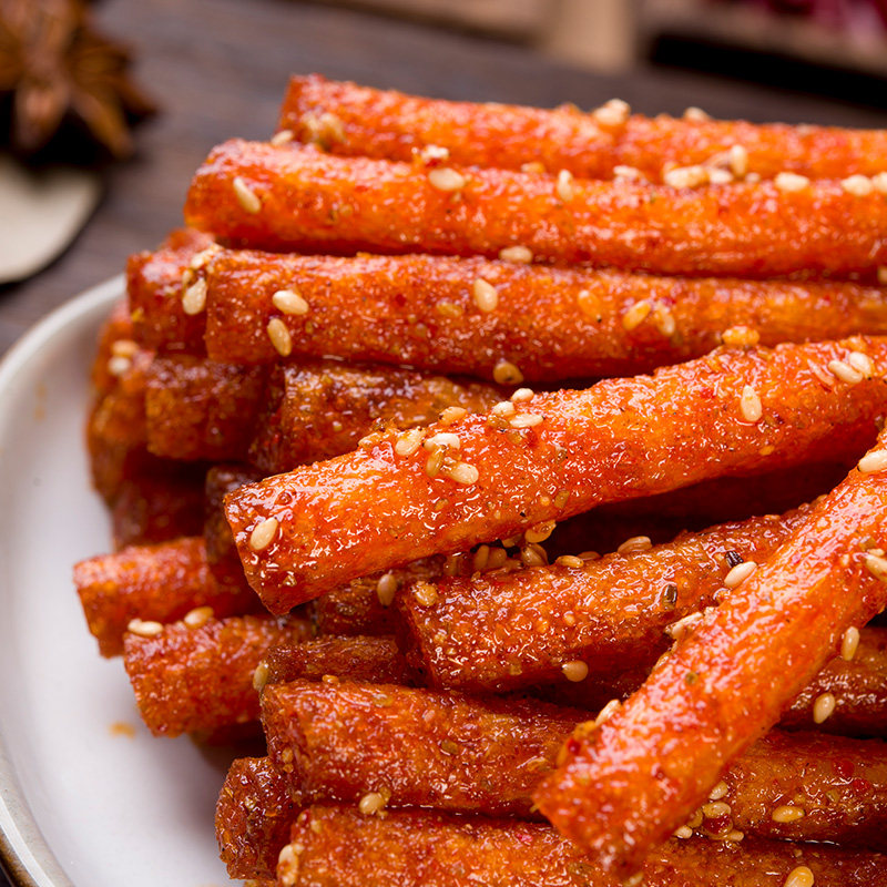 周再德周氏香辣棒麻辣豆腐干面筋辣片辣条素肉豆皮儿时怀旧小零食,淘宝优惠券,粉丝福利购,淘宝优惠卷