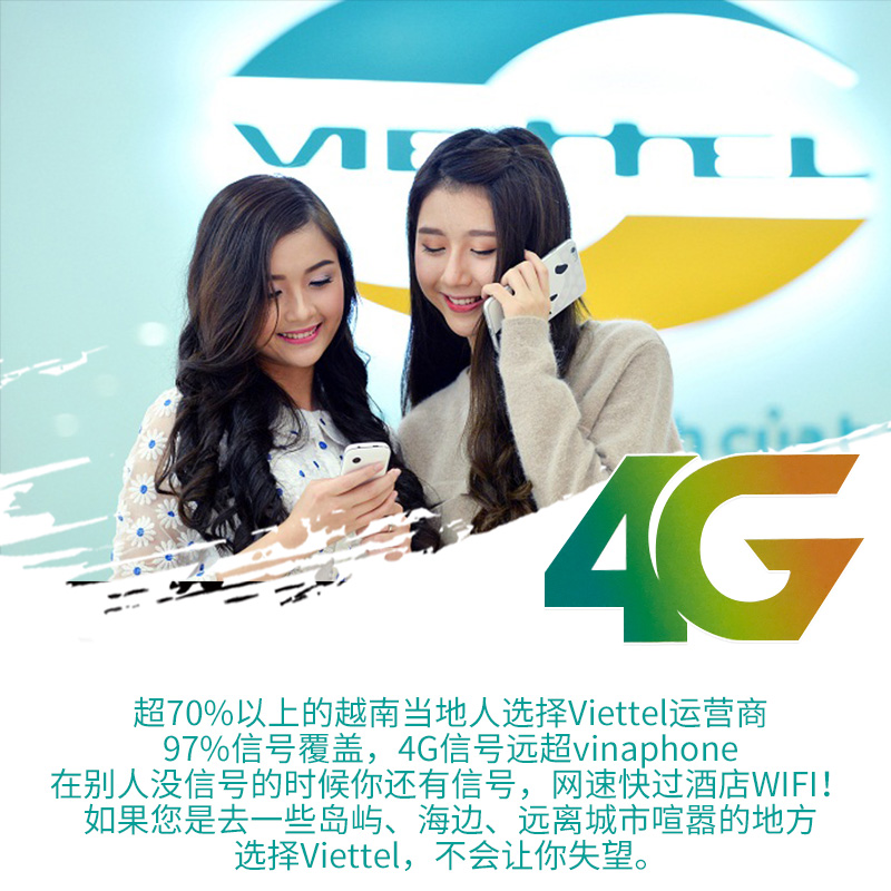 viettel越南电话卡高速4G流量手机上网卡芽庄岘港胡志明全境通用-图2