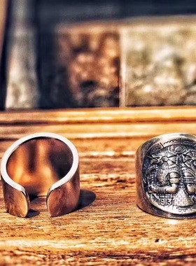 阿努比斯银币戒指平纯银