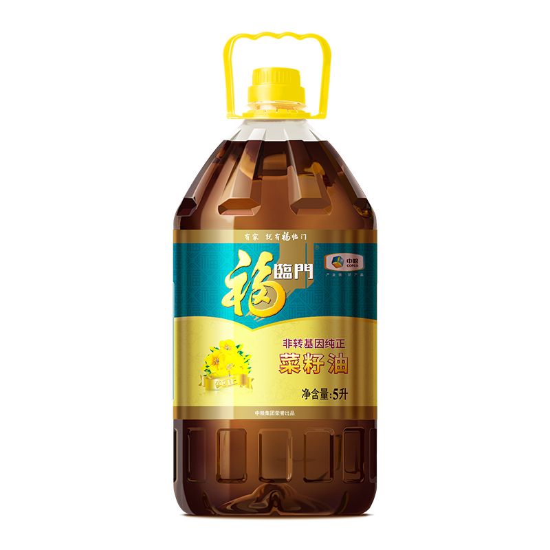 福临门纯正菜籽油5L/桶健康家用桶装菜油食用油非转基因人气爆款-图0