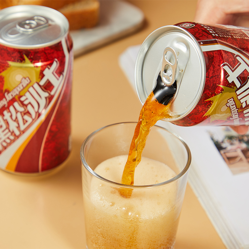 中国台湾黑松沙士330ml*6罐独特秘方经典口味碳酸饮料清凉爽口