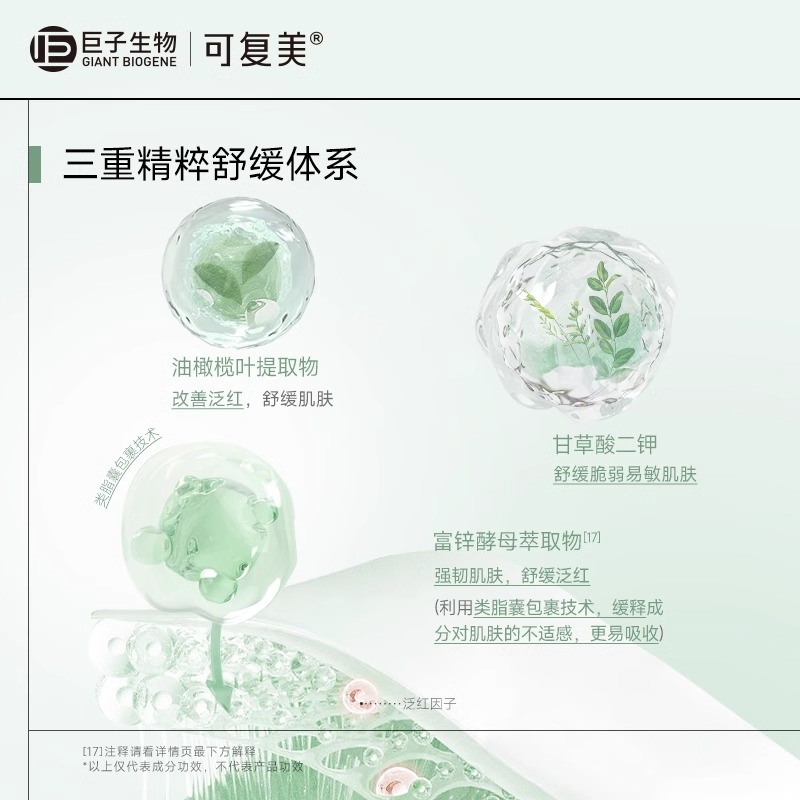 可复美秩序乳稀有人参皂苷致研保湿控油净痘精华乳80ml官方正品 - 图2