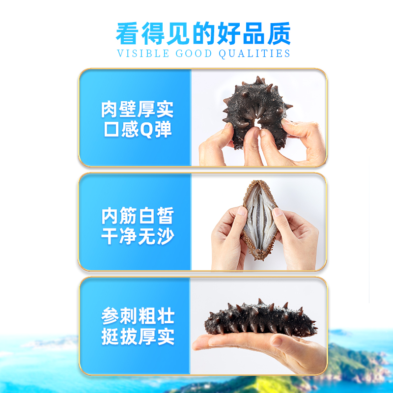 【超定制】大连6年即食海参孕妇非干货节日送礼辽参海鲜营养滋补 - 图1