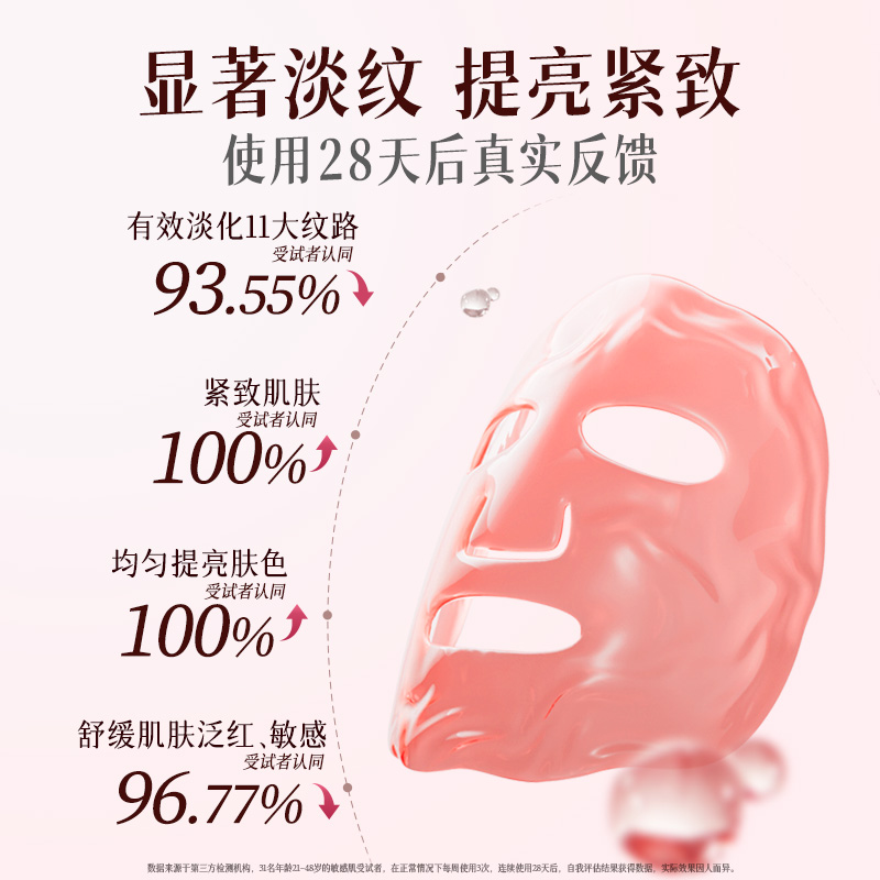 玉容初藏红花灵芝发酵油敷膜23g*5保湿舒缓抗皱面膜敏感肌