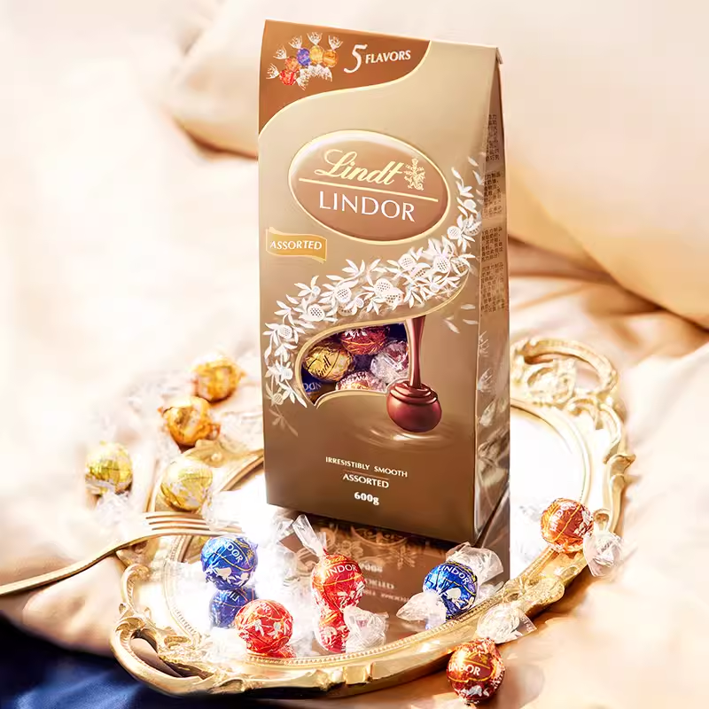 【正品】Lindt瑞士莲软心精选巧克力分享装600g 到期日24.11-12月 - 图2