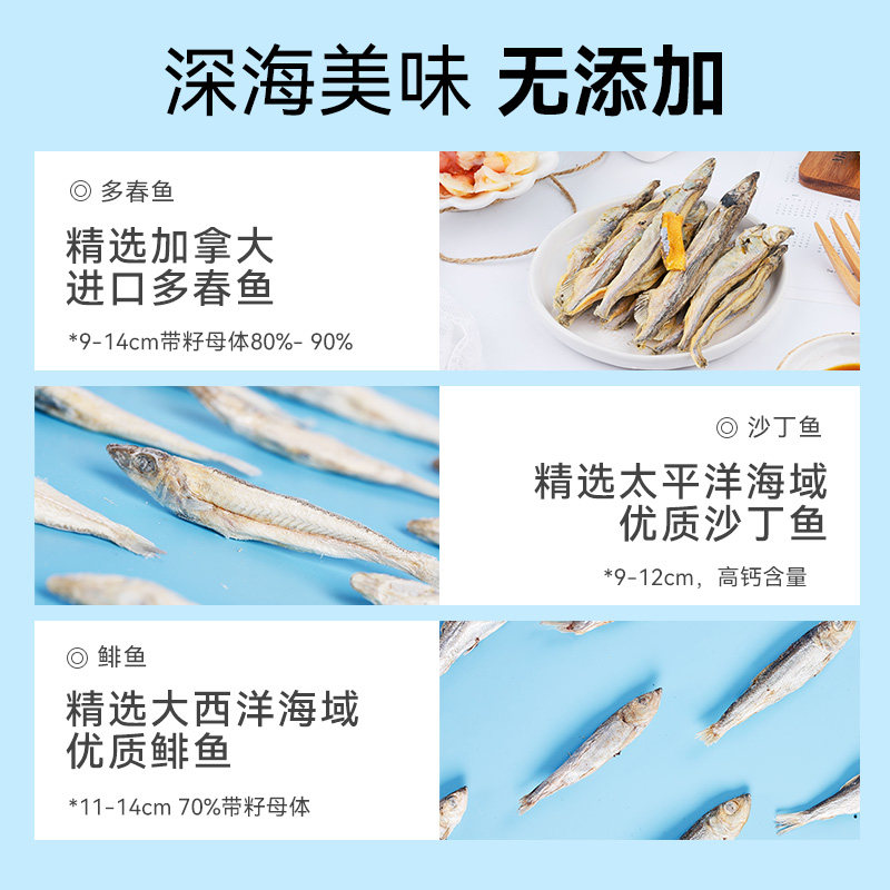 麦富迪猫零食多春鱼冻干50gx5小猫咪小鱼干营养猫粮幼猫成猫通用,淘宝优惠券,粉丝福利购,淘宝优惠卷