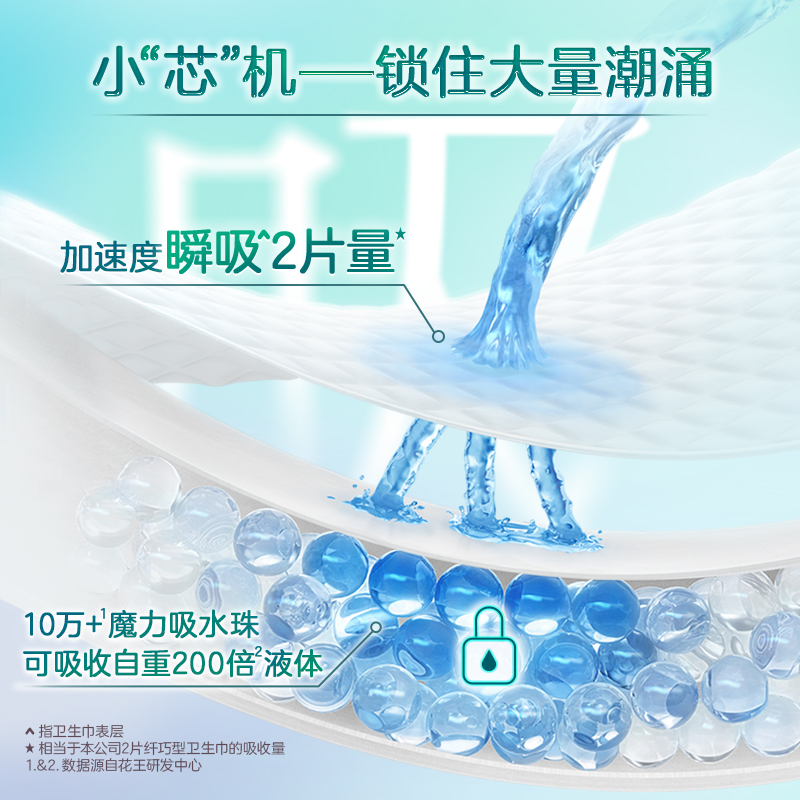 花王乐而雅卫生巾零触感日夜组合全周期呵护姨妈巾套装64片女整箱
