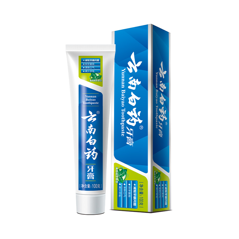 云南白药牙膏薄荷香型清洁口腔清新护龈减轻牙龈问题官方正品