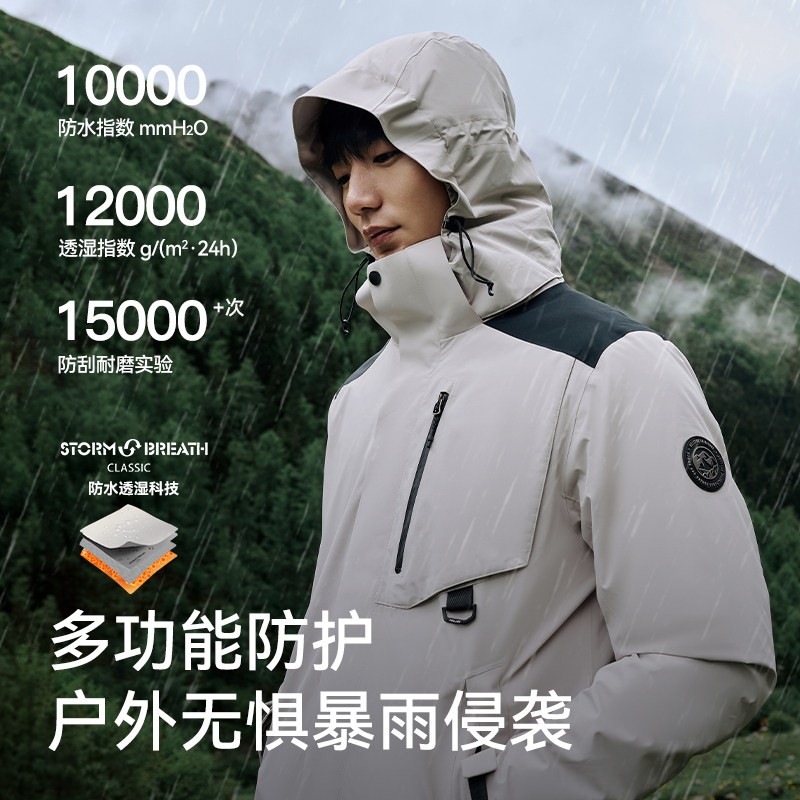 【详情享优惠】伯希和套绒冲锋衣男三合一抓绒内胆户外专业外套女