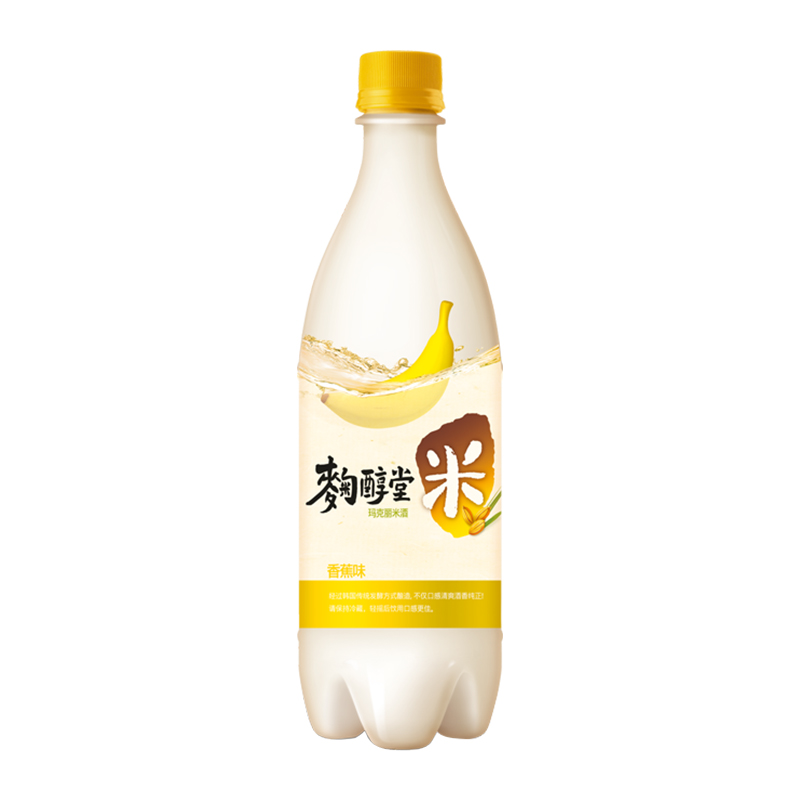 麴醇堂韩国原瓶进口果味玛克丽米酒4%vol香蕉味750ml×1瓶-图1