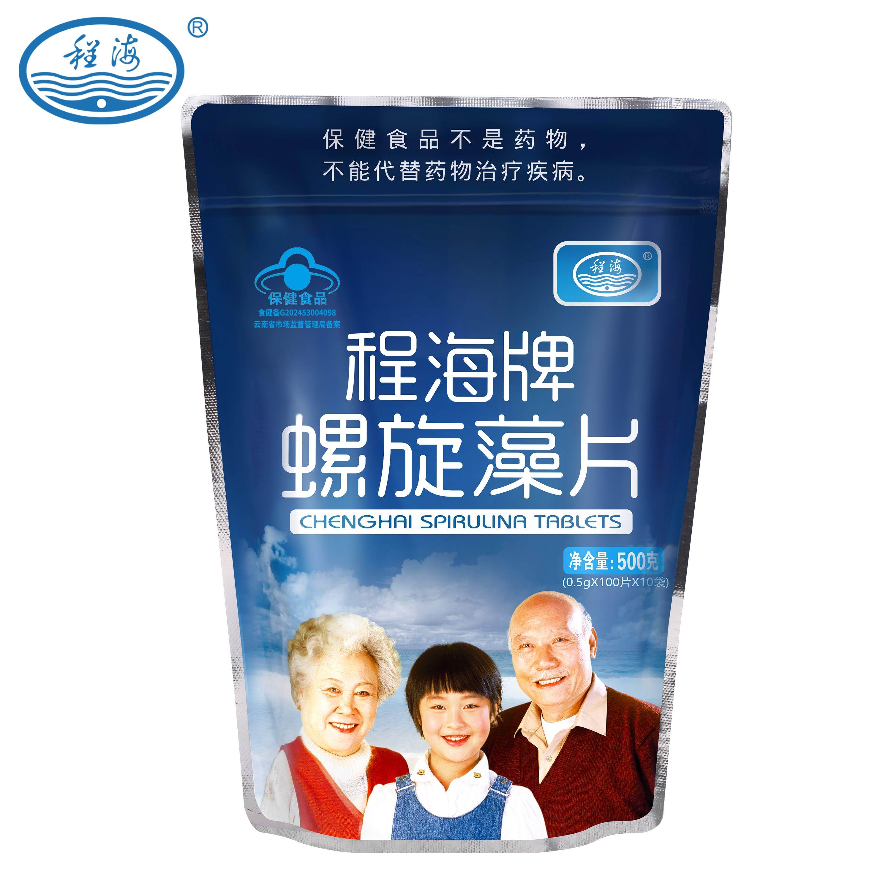 【增强免疫力】程海牌螺旋藻片0.5g/片*100片*10袋/袋,淘宝优惠券,粉丝福利购,淘宝优惠卷