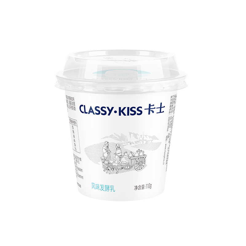 卡士酸奶原味110g*18杯风味发酵乳乳酸菌低温酸奶