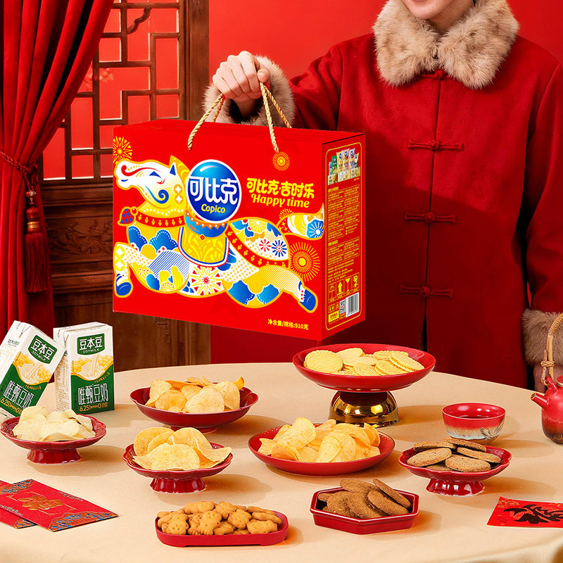 可比克多口味混合装910g出游踏青零食薯片下午茶