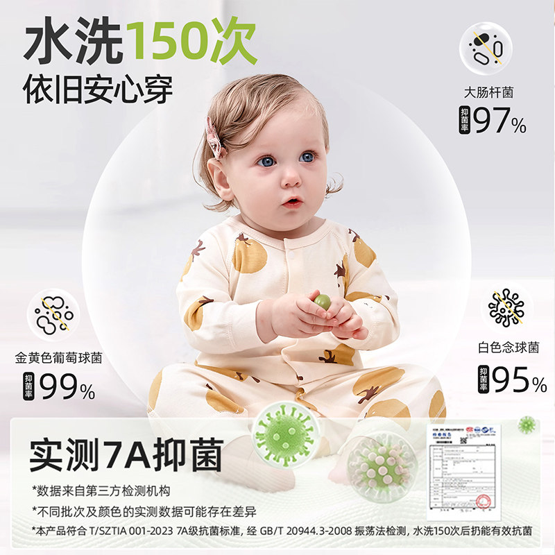 彩婴房婴儿衣服连体衣春秋新生儿宝宝冬套装初生秋季纯棉哈衣爬服